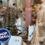 photo of the interior of Bennett: candles and Christmas decorations on a table